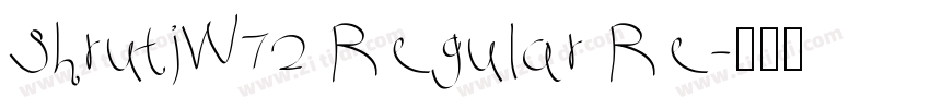ShrutiW72 Regular Re字体转换